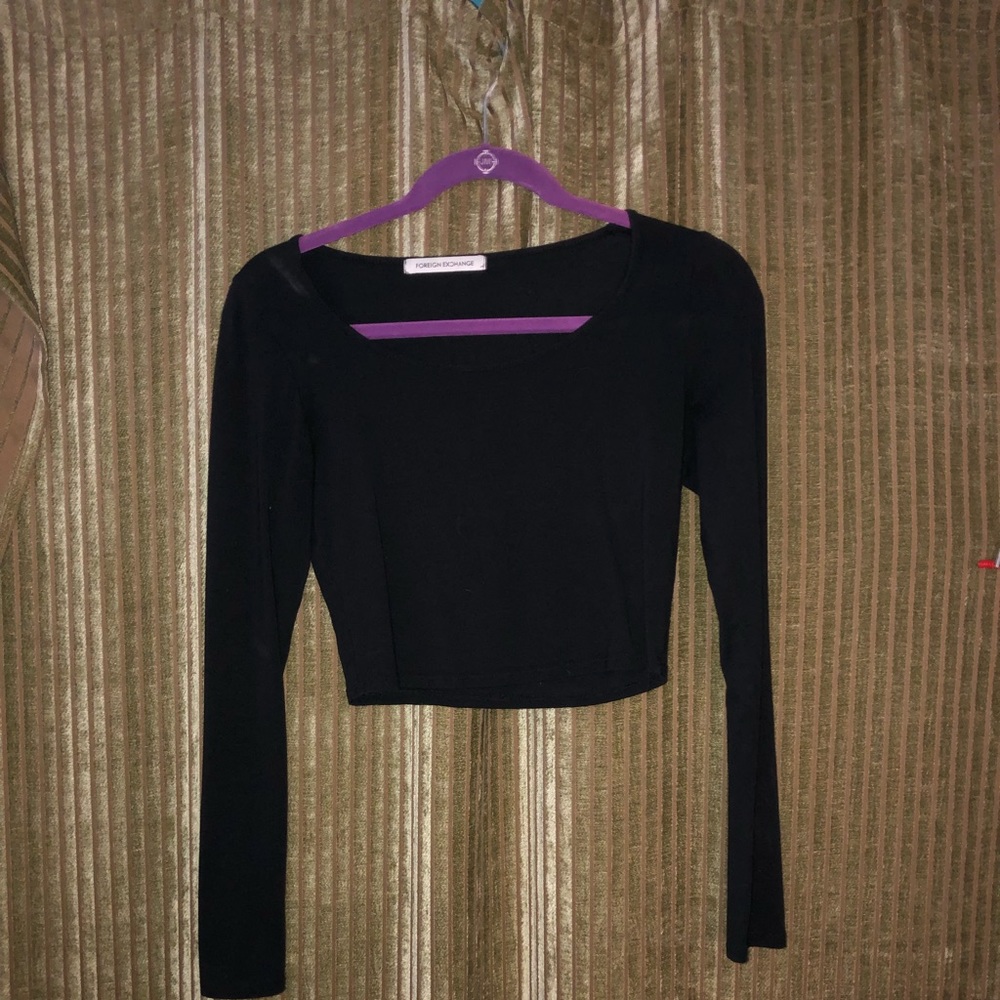 Foreign Exchange black crop top